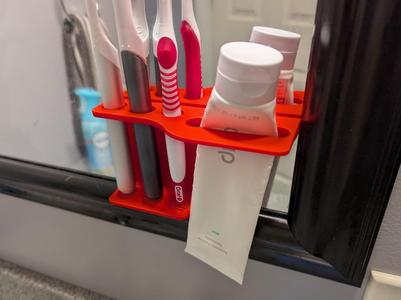 Wall / Mirror Mount Toothbrush Holder