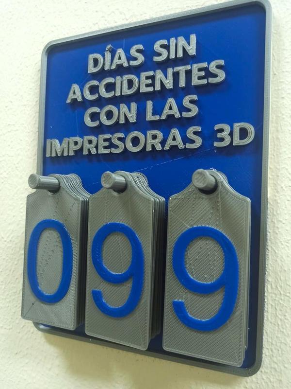 Contador de dias sin accidentes - accident-free days counter
