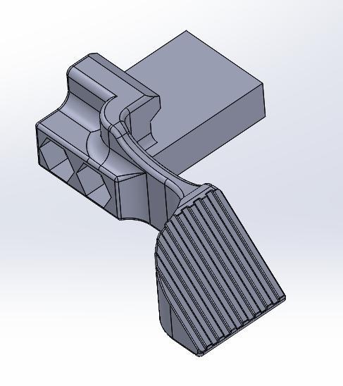 Taurus TX22 Picatinny Rail Thumb Rest (Gas Pedal)