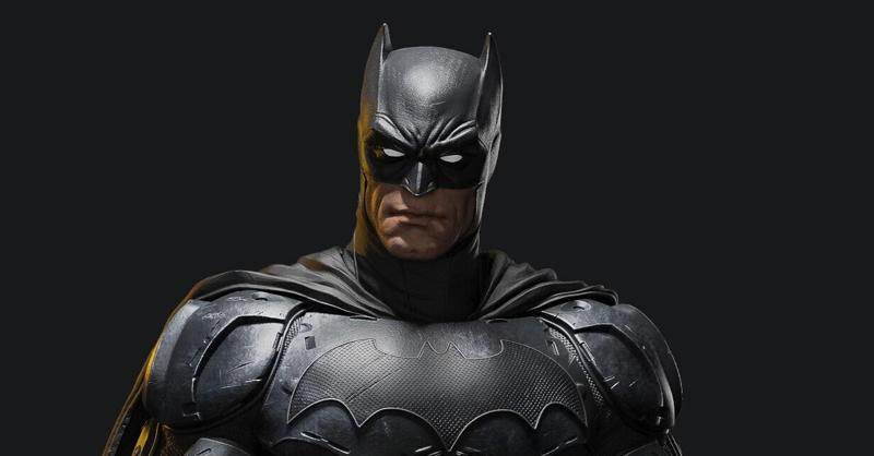 Batman Statue STL – 3D Printable Figurine Model | Armored Batman Collectible