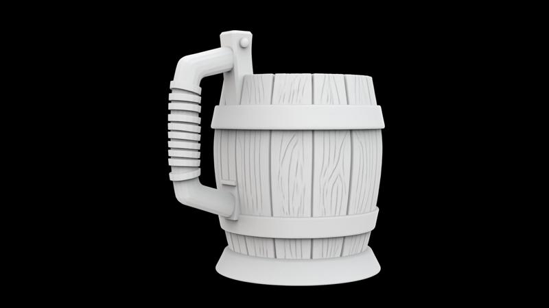 Viking Barrel Pint Cozy 3D Printable Cup Holder