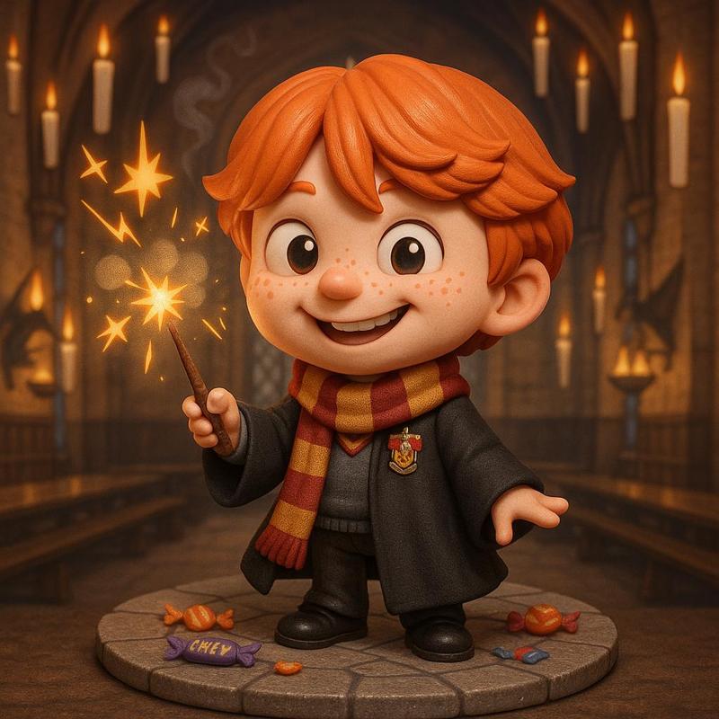 Ron Weasley Chibi Diorama – Wizard Boy