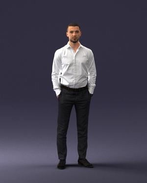 000241 Man in White Shirt and Formal Trousers 0116