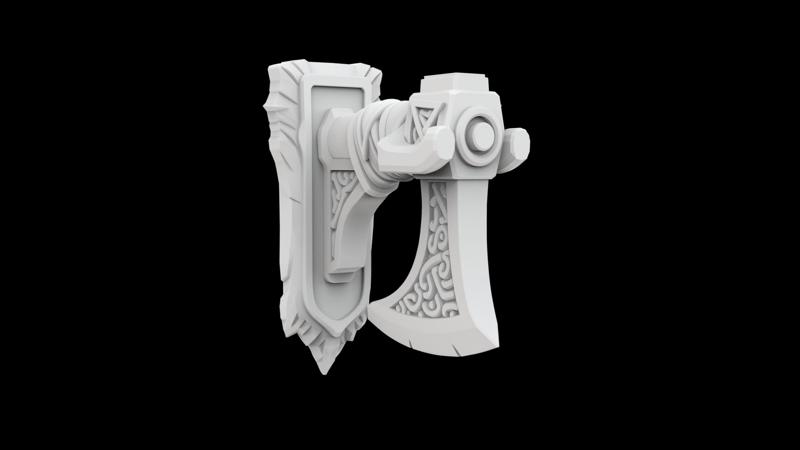 Viking Axe Wall Mount Wall Decor