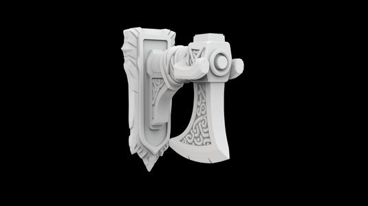 Viking Axe Wall Mount Wall Decor