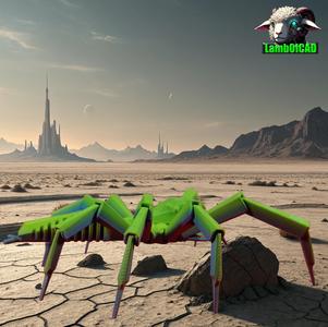 Low Poly Jumping Spider