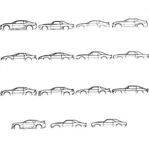 Camaro Multipack Silhouette Wall Art