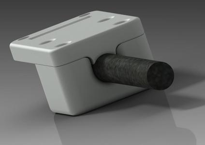 Stable Z endstopmount for 8mm rod | Prusa, Mendel, MendelMax etc. (massive)