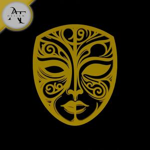 Mask Two Side - Silhouette - 2D Wall Art Decor