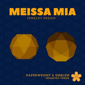 Twenty Faces of Balance – 3D Print File for Icosahedron Paperweight - Icosahedron Platonic solid - Icosahedron Paperweight  - Water Home Decoration