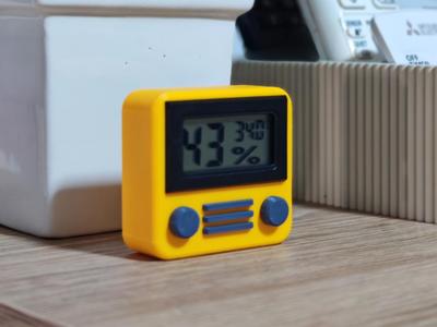 Hygrometer Rectangular Analog TV stand