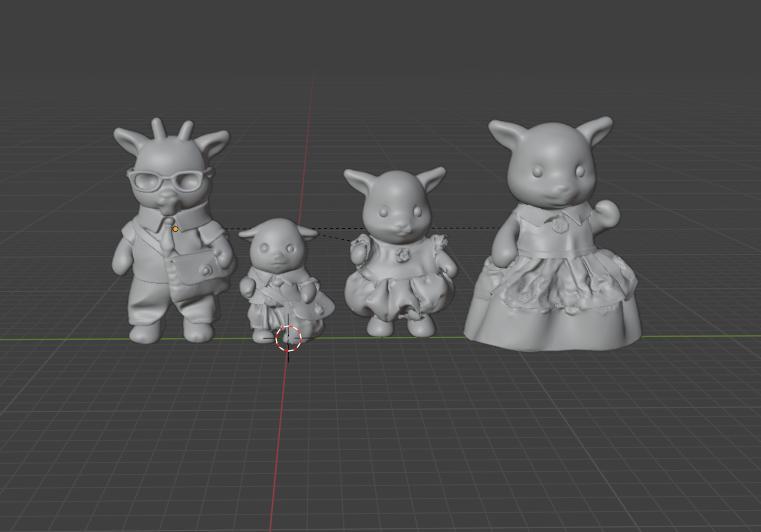 Ternurines Calico Critters Dolls Figures Billy Goat Goat Family