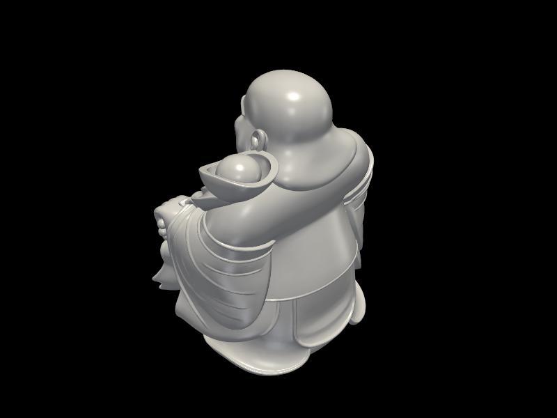 Laughing Buddha with Ingot & Prayer Beads