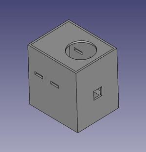 Joystick move stepper motor inside of box