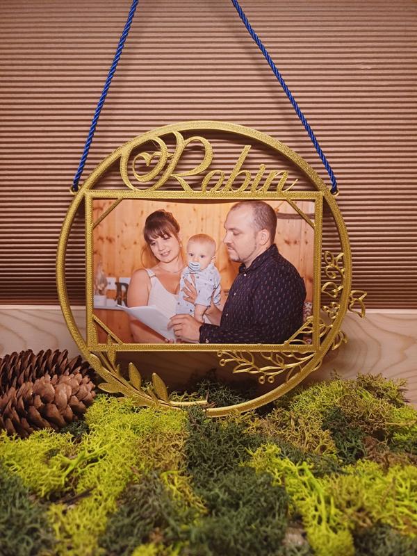 Floral photo frame 10x15 cm