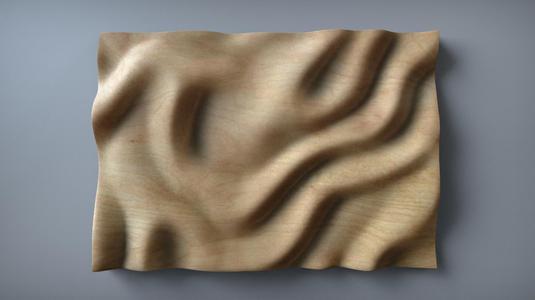 Wavy Wall Art Panel 3D