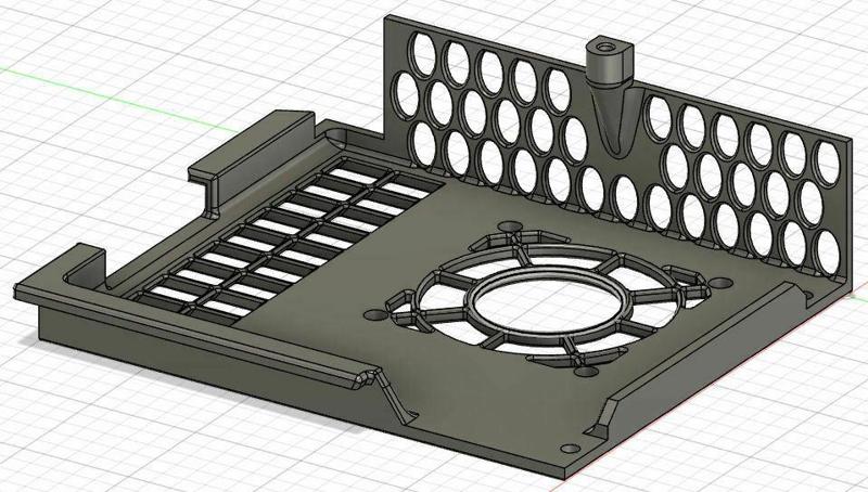 Ender 3 v2 Mainboard Cover 60mm silent fan