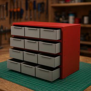 12-Drawer Storage Cabinet