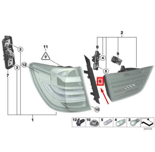BMW X3 F25 Tail Light Cover - Left & Right ( 2012 +)