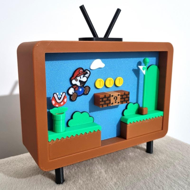Super Mario Bros Level 2 / Retro Television (.3mf Only)