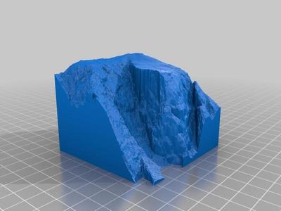 Yosemite's Taft Point 3dtopo