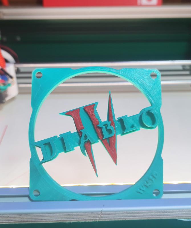 Diablo 4 PC fan cover 120mm