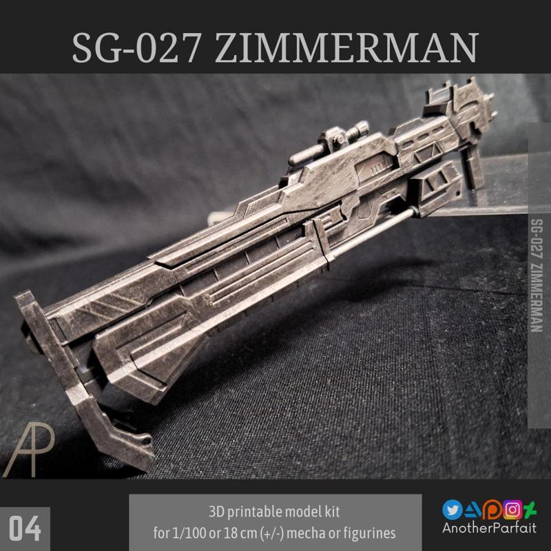 SG-027 ZIMMERMAN CUSTOMIZE WEAPON EQUIPMENT FOR GUNDAM / FRAME ARMS / 30MM / 30MS / MODEL KIT ETC.