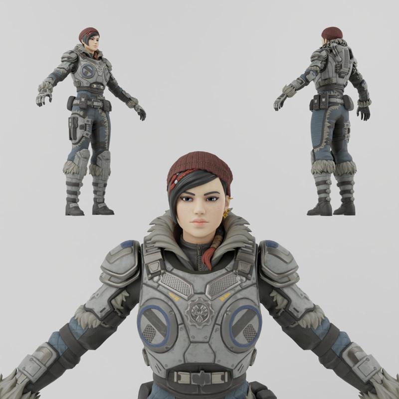 kait Diaz Lowpoly Rigged