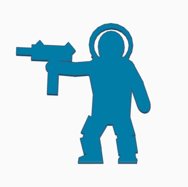 Astronaut With Uzi