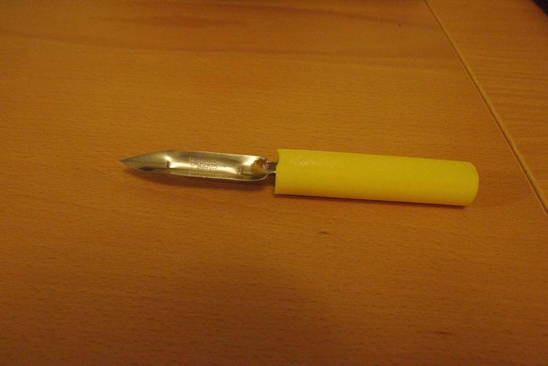 Peeling knife handle