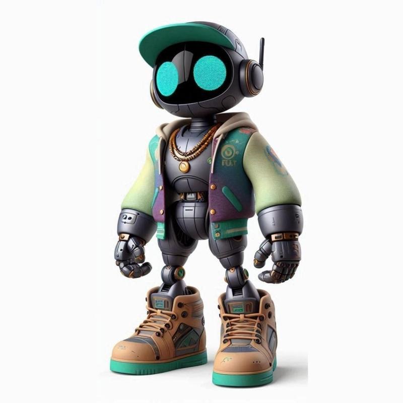 Urban Vibes / urban wild robot 004 / art toy / magic makes