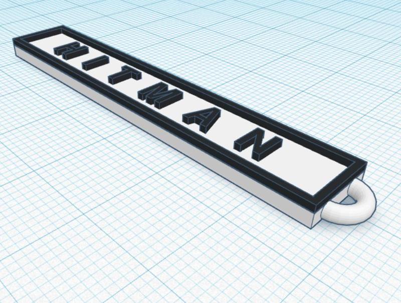 Hitman Keychain