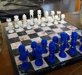 Abstract Chess Set