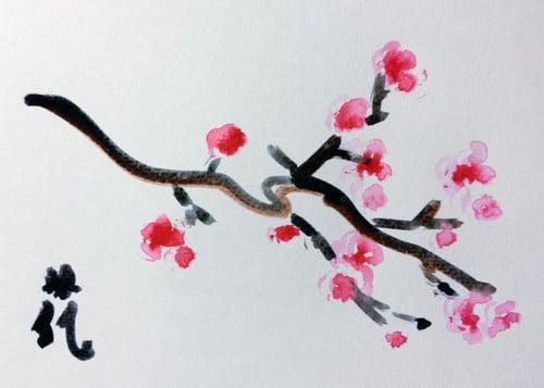 WaterColorBot - Cherry Blossoms