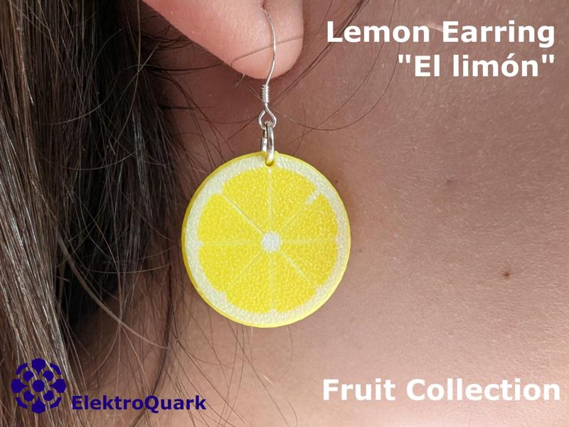 Lemon earrings Fruit Collection "El limón"