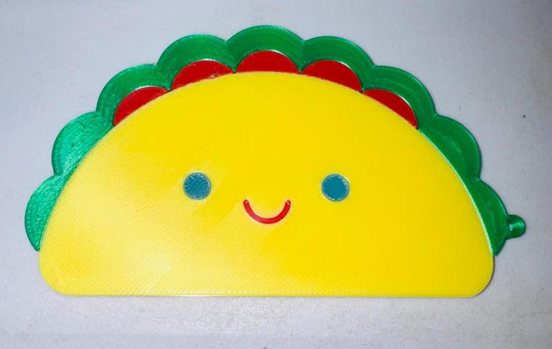 CRUNCHY TACO KEYCHAIN - so cute and adorable YUMMY