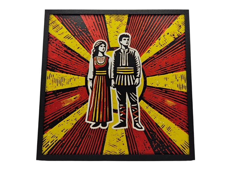 Traditional Balkan Couple