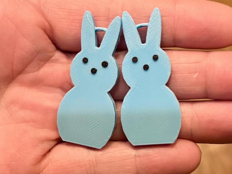 Peeps Bunny Earrings