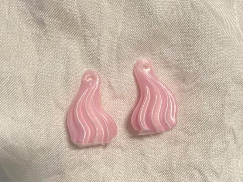 Sculptural Horn-Curved Hoops