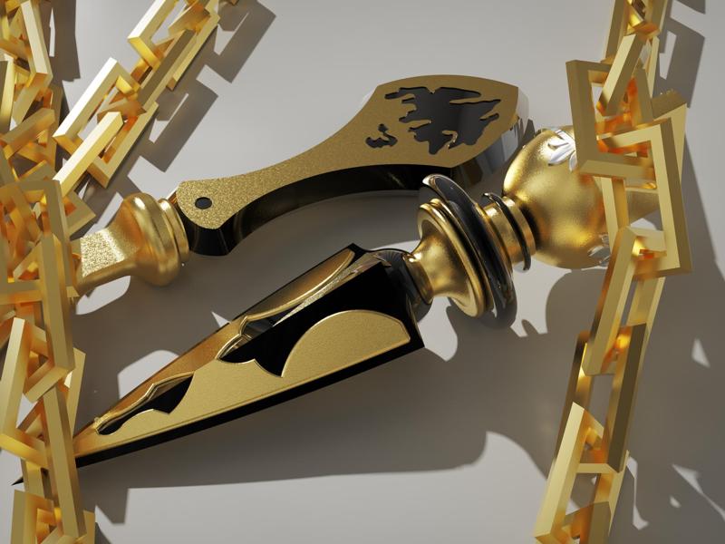 Fate - Gilgamesh - Chains of Heaven (1:1 Single Plate Printing, Supports Color Separation)