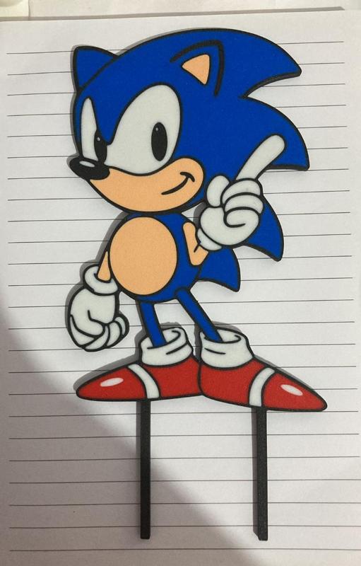 topper sonic top cake