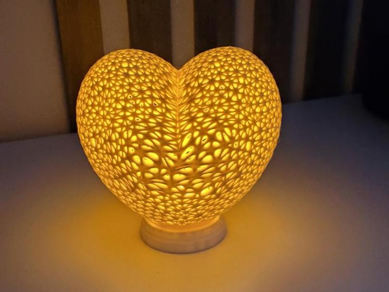 Valentinstag / Christmas Heart Deco Lampe