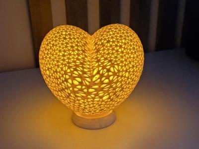 Valentinstag / Christmas Heart Deco Lampe