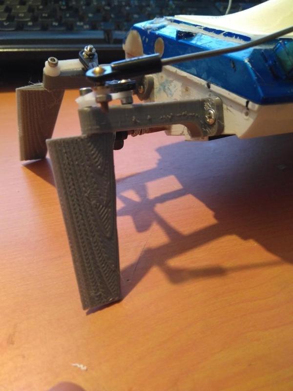 rc boat rudder - updated - L10-50mm, H40-60mm