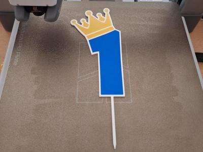 1st Birthday Cake Topper