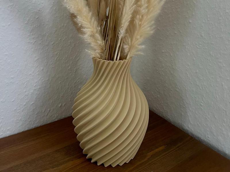 Spiral Vase Flower Dried Flower