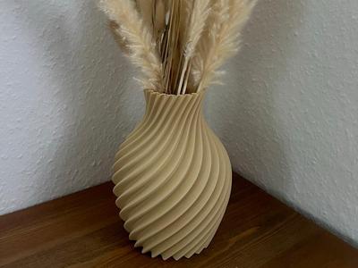 Spiral Vase Flower Dried Flower