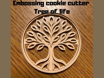 Embossing cookie cutter tree of life