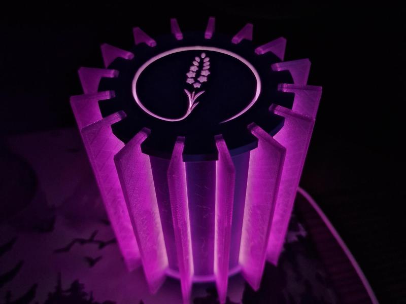 Lavender LED night lamp