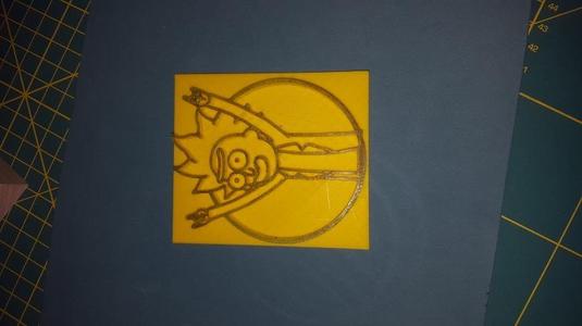 Tiny Rick Stamp